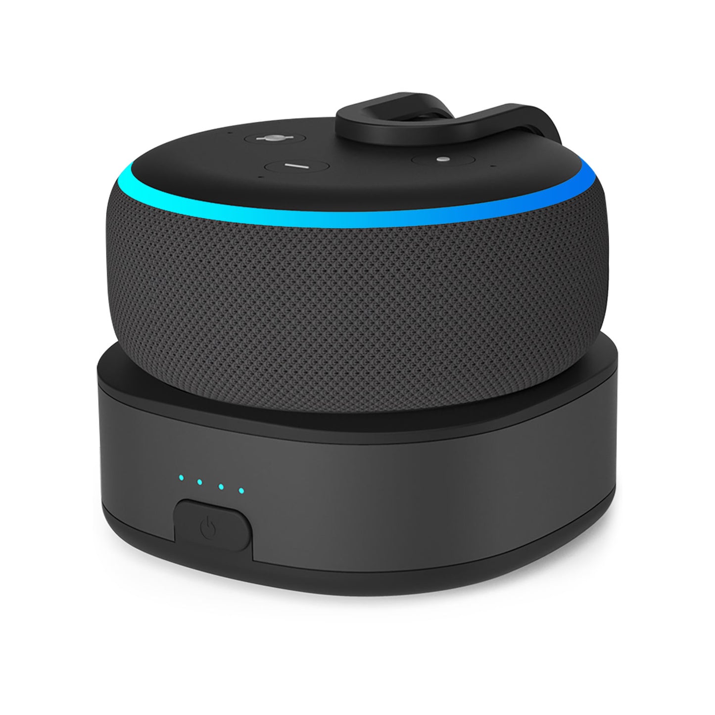 Fanxoo ED3 Battery Base for Echo Dot 3rd Gen, Portable Charging Power for Echo Dot 3rd, Speaker Echo Dot Auxiliary Power Accessories (Not Include Echo Dot 3rd speaker)