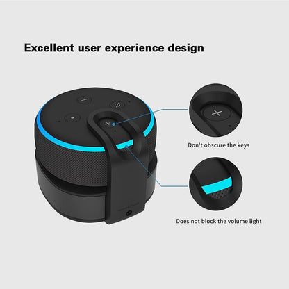 Fanxoo ED3 Battery Base for Echo Dot 3rd Gen, Portable Charging Power for Echo Dot 3rd, Speaker Echo Dot Auxiliary Power Accessories (Not Include Echo Dot 3rd speaker)