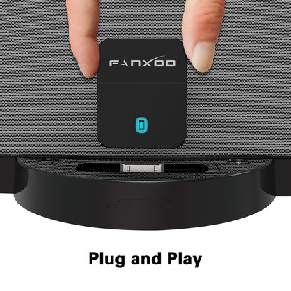 Fanxoo 30 Pin Bluetooth Adapter 5.0 Audio Mini Bluetooth Receiver For Bose Sounddock JBL YAMAHA IPhone IPod Jack Analog Speaker